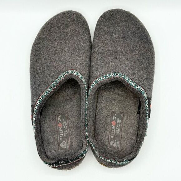 Haflinger Unisex Grizzly Classic Wool Clogs / Gray - Men’s EU 45 - Picture 6 of 12